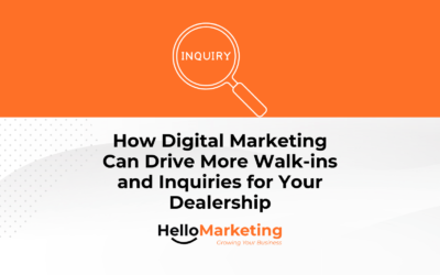 How Digital Marketing Can Drive More Walk-ins and Inquiries for Your Dealership